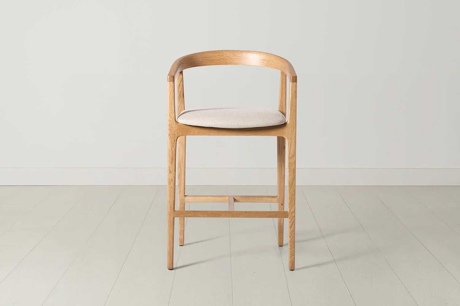 Bar Stool 01, Oak / Oatmeal - Image 3