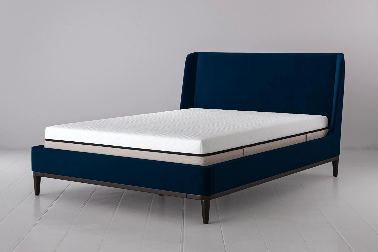 Bed 02 King Sized Bed, Eco-Indigo - Image 5