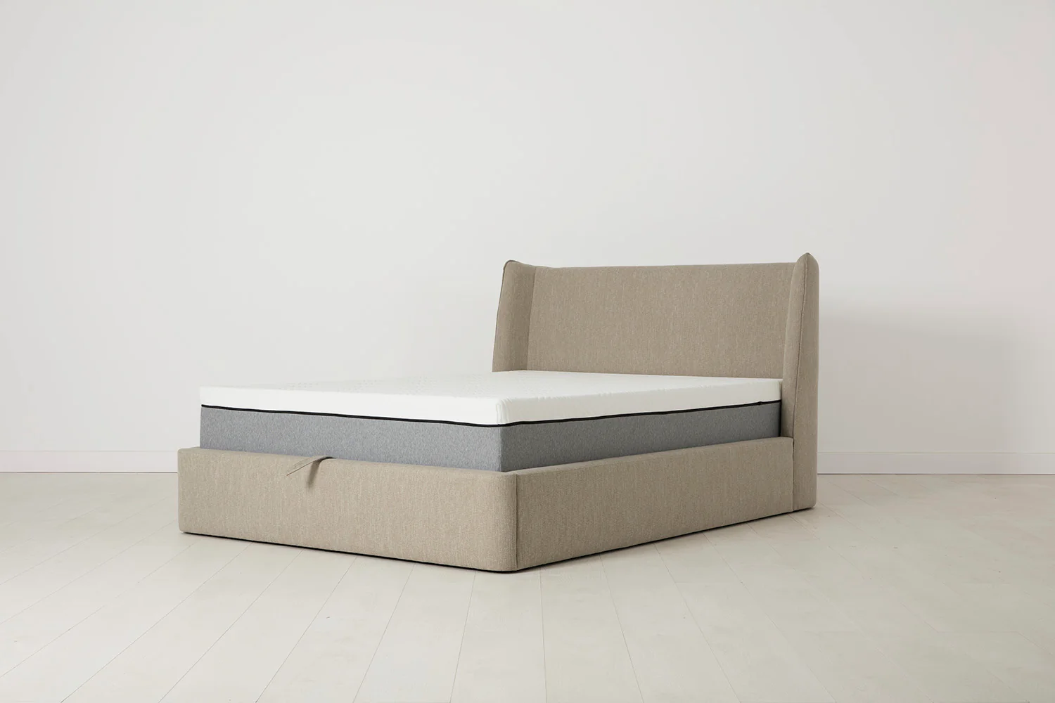 Bed 03 Storage Double Bed, Pumice - Image 6