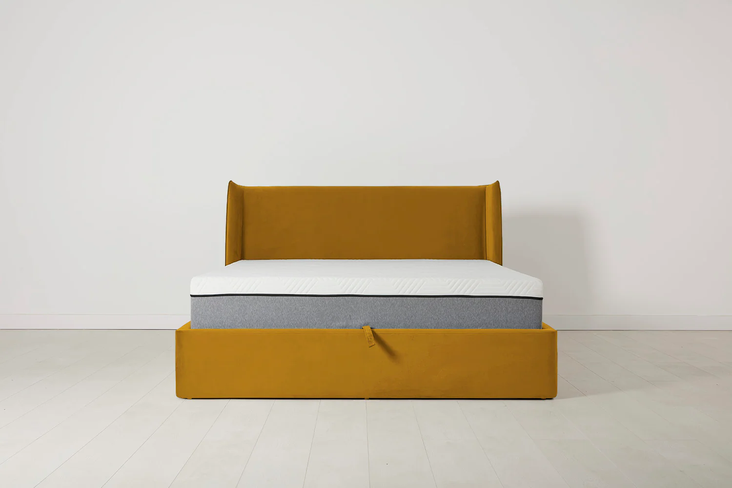 Bed 03 Storage King Sized Bed, Mustard - Image 2