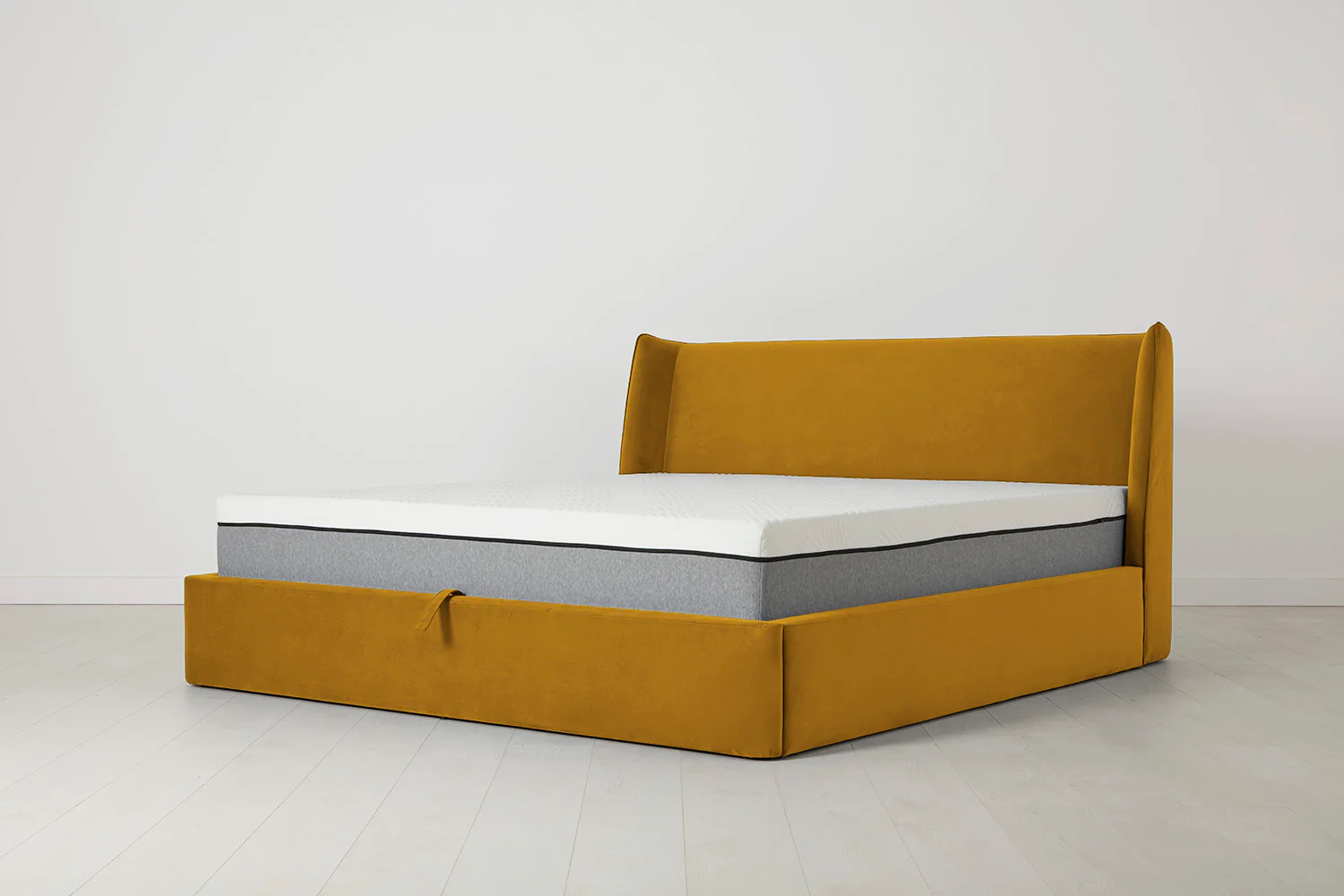 Bed 03 Storage King Sized Bed, Mustard - Image 5