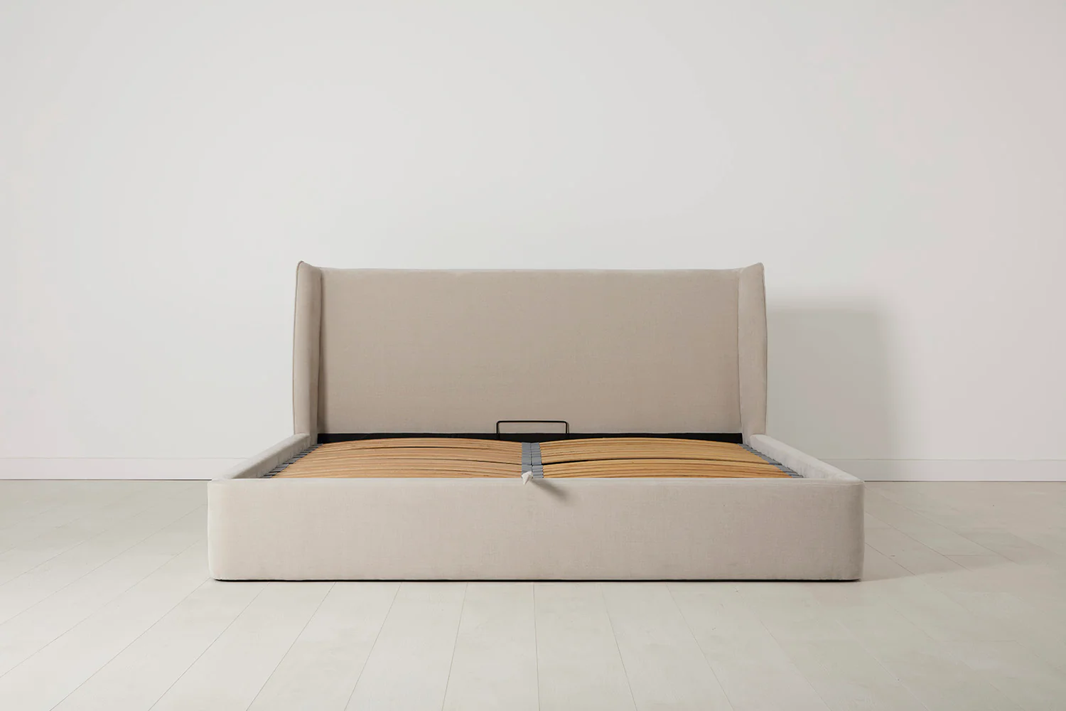 Bed 03 Storage Super King Sized Bed, Chalk