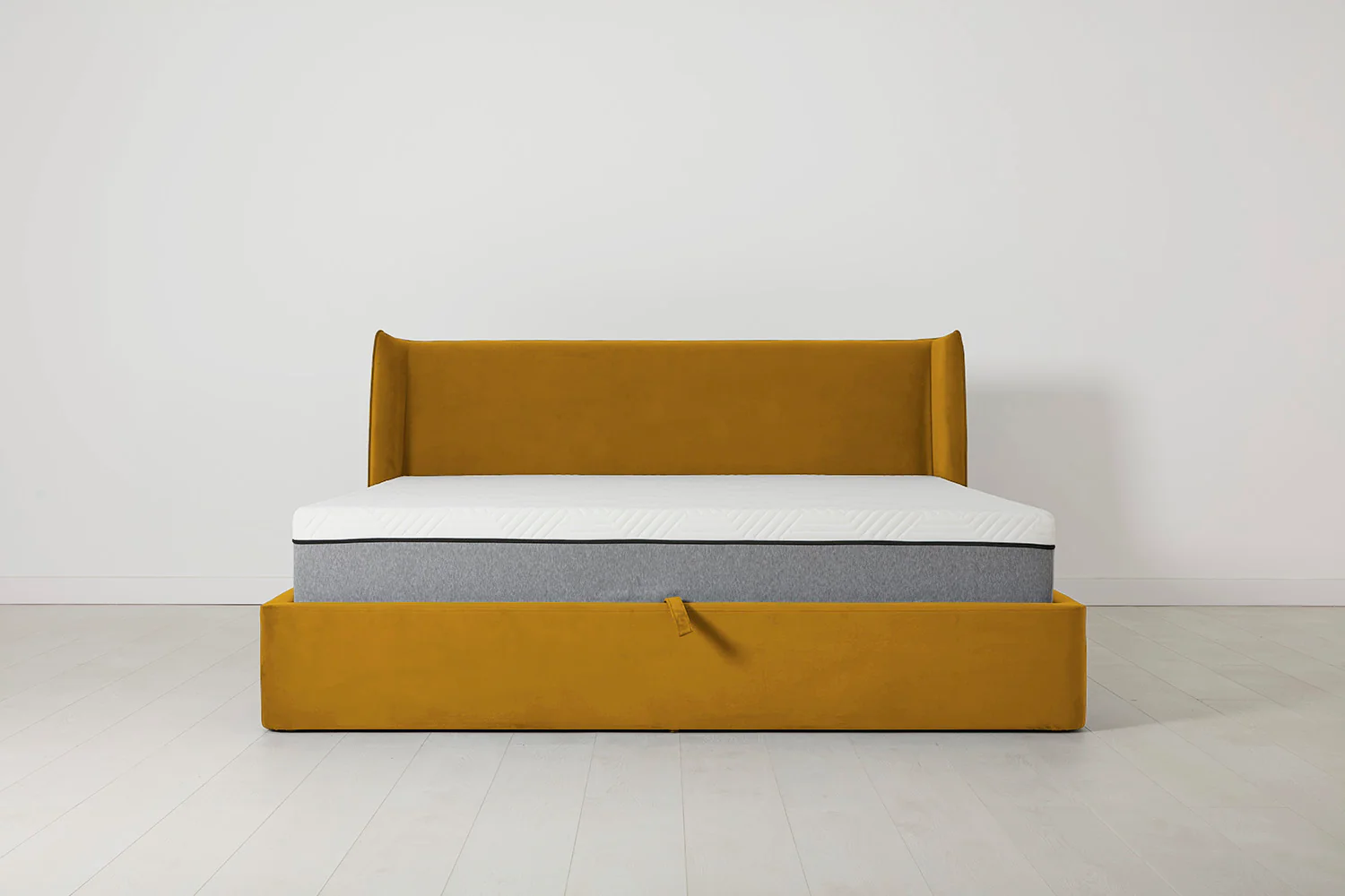 Bed 03 Storage Super King Sized Bed, Mustard - Image 2