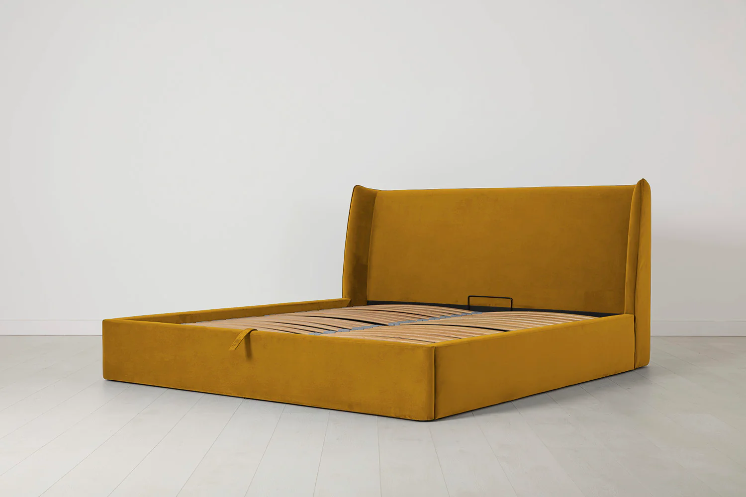 Bed 03 Storage Super King Sized Bed, Mustard - Image 4