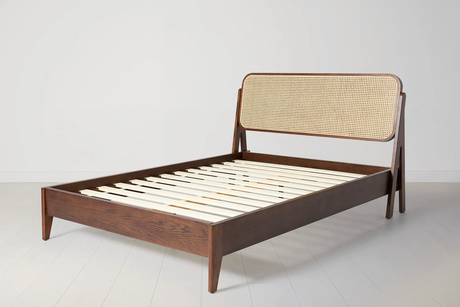 Bed 04 Double Bed, Walnut - Image 4