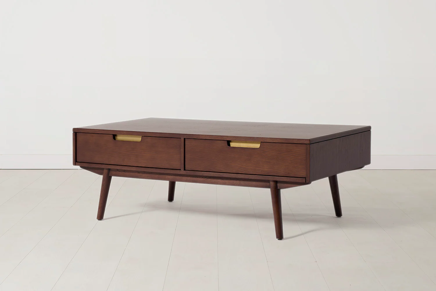 Coffee Table 01, Walnut / Four drawers - Image 4