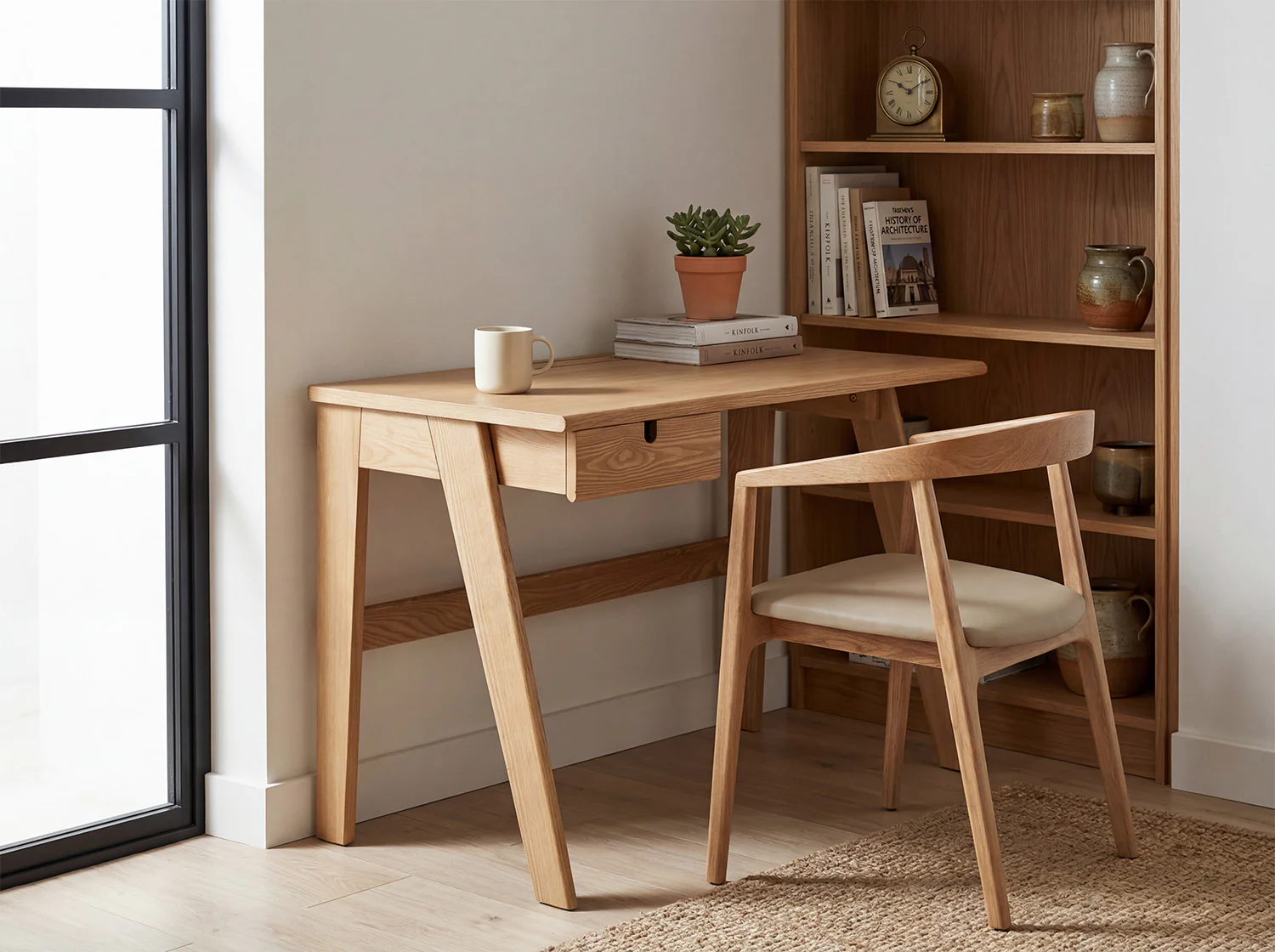 Desk 02, Oak - Image 2