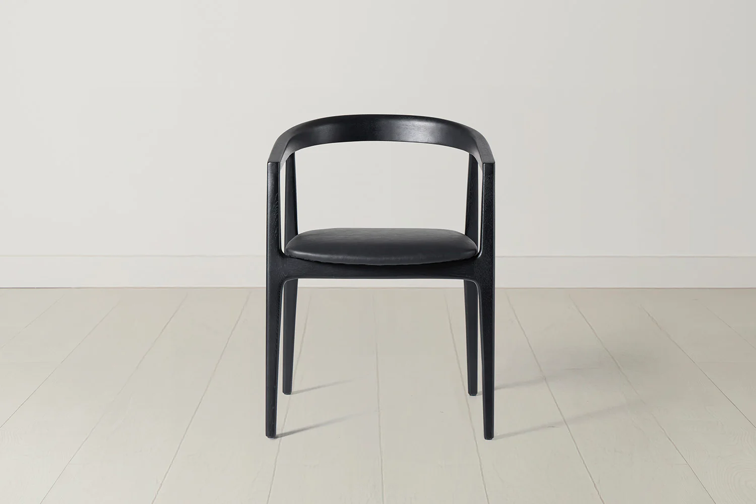 Dining Chair 01 (set of 2), Black / Black - Image 3