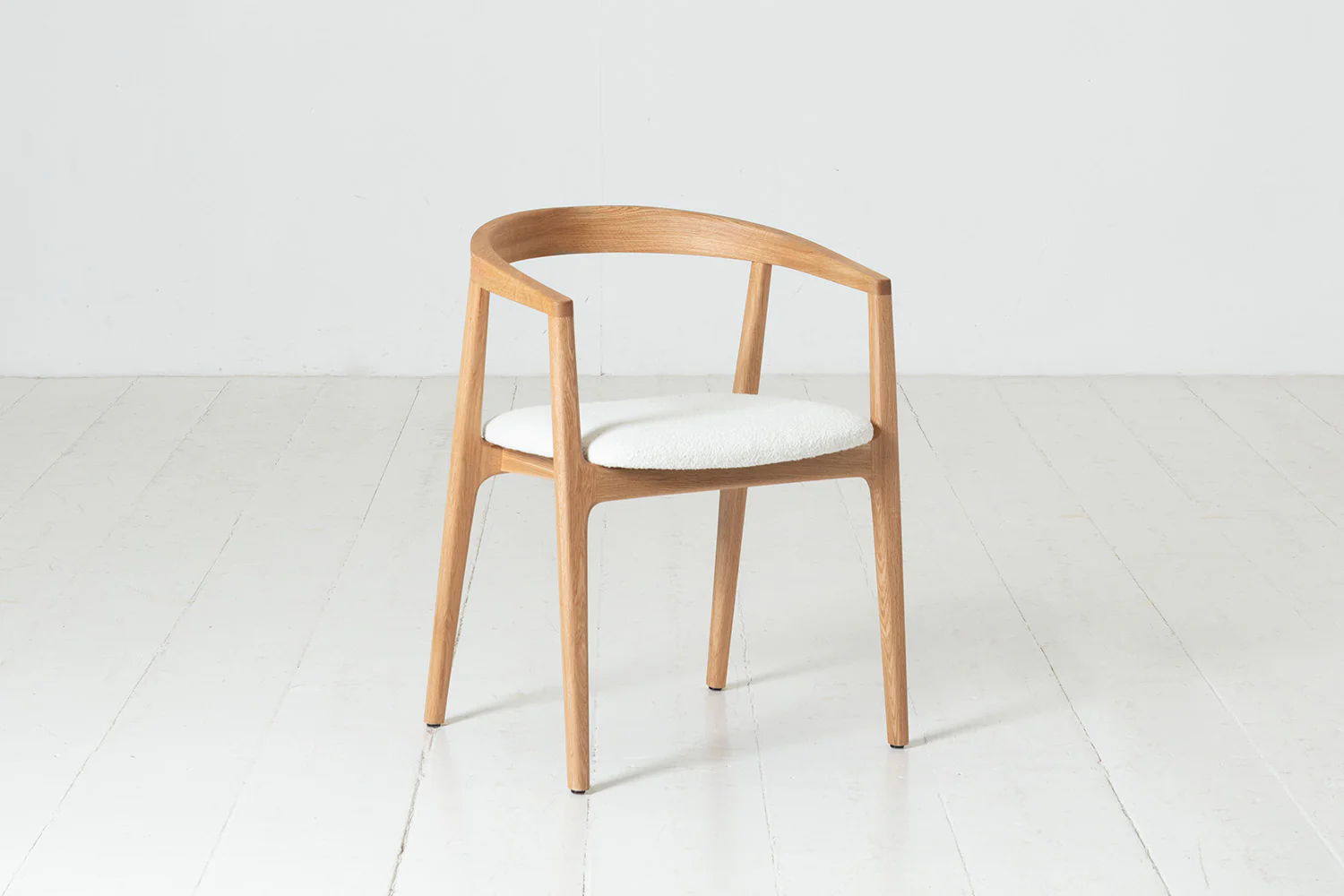 Dining Chair 01 (set of 2), Oak / Ivory - Image 6