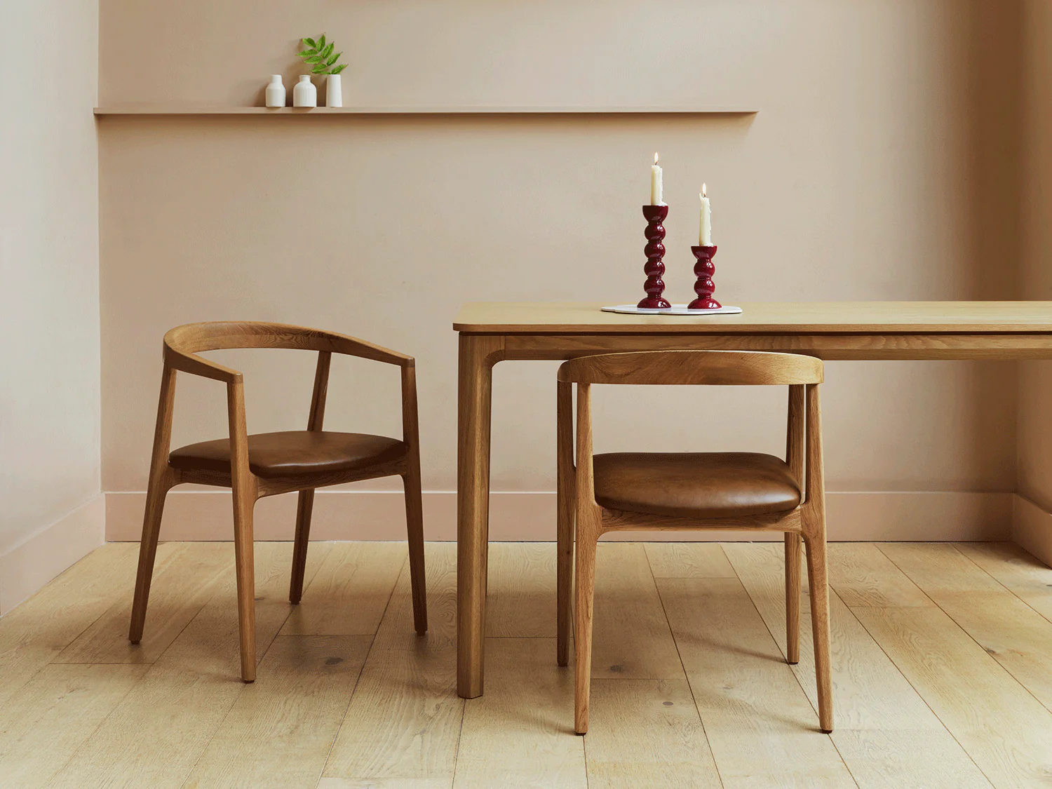 Dining Chair 01 (set of 2), Oak / Maple - Image 2