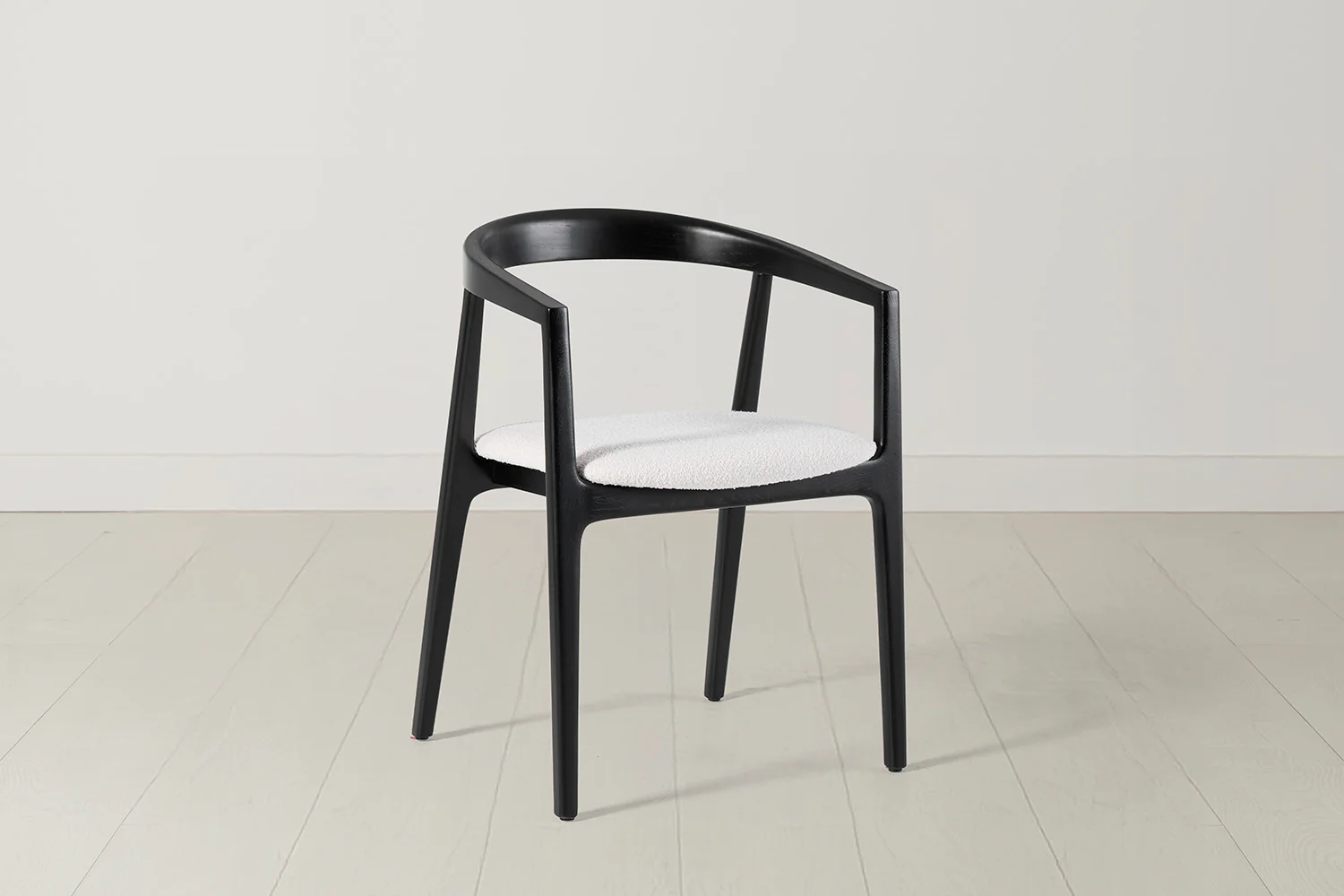 Dining Chair 01 (set of 2), Black / Ivory - Image 3