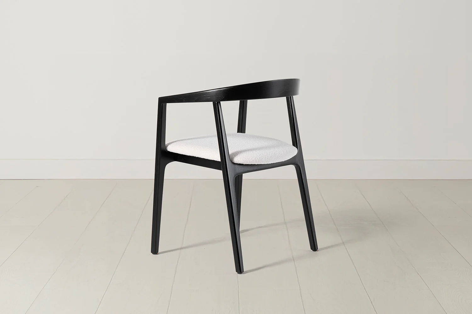 Dining Chair 01 (set of 2), Black / Ivory - Image 4