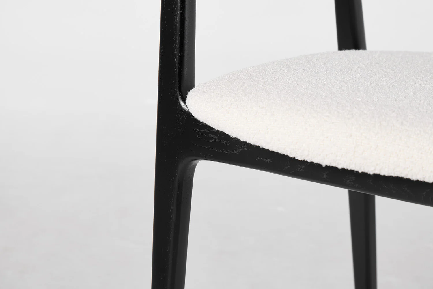Dining Chair 01 (set of 2), Black / Ivory - Image 8