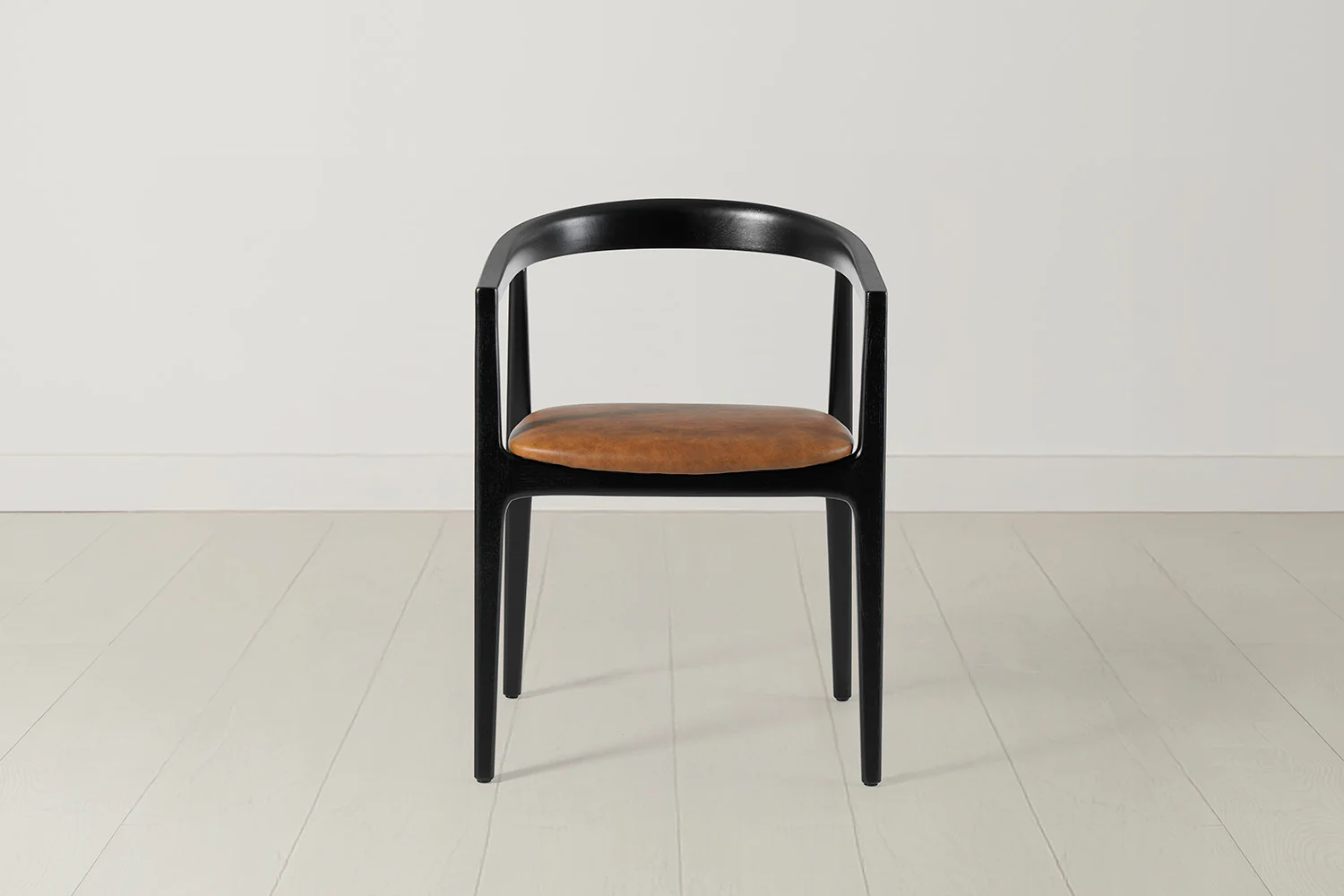 Dining Chair 01 (set of 2), Black / Maple - Image 2