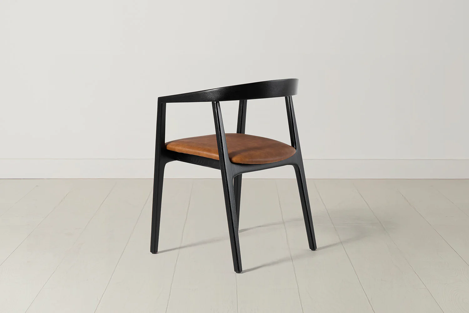 Dining Chair 01 (set of 2), Black / Maple - Image 4