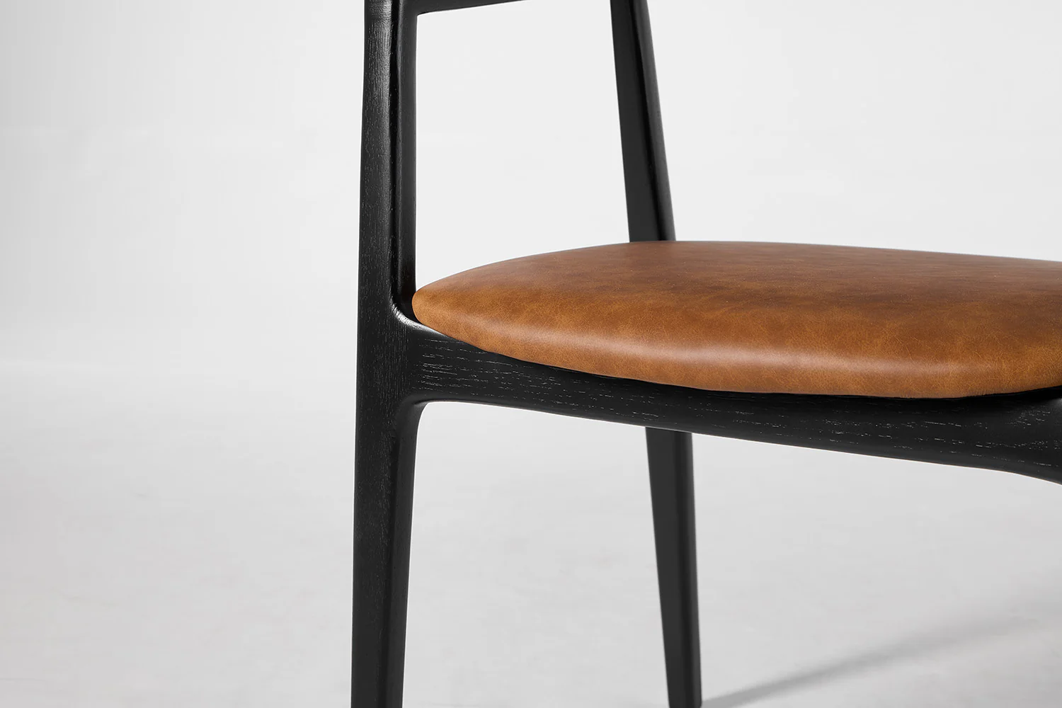 Dining Chair 01 (set of 2), Black / Maple - Image 8