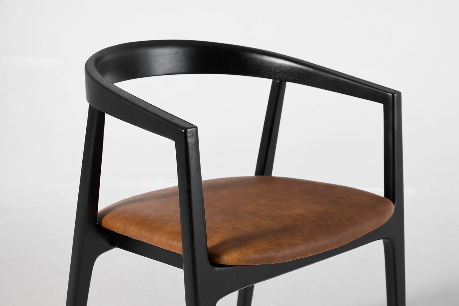 Dining Chair 01 (set of 2), Black / Maple - Image 9