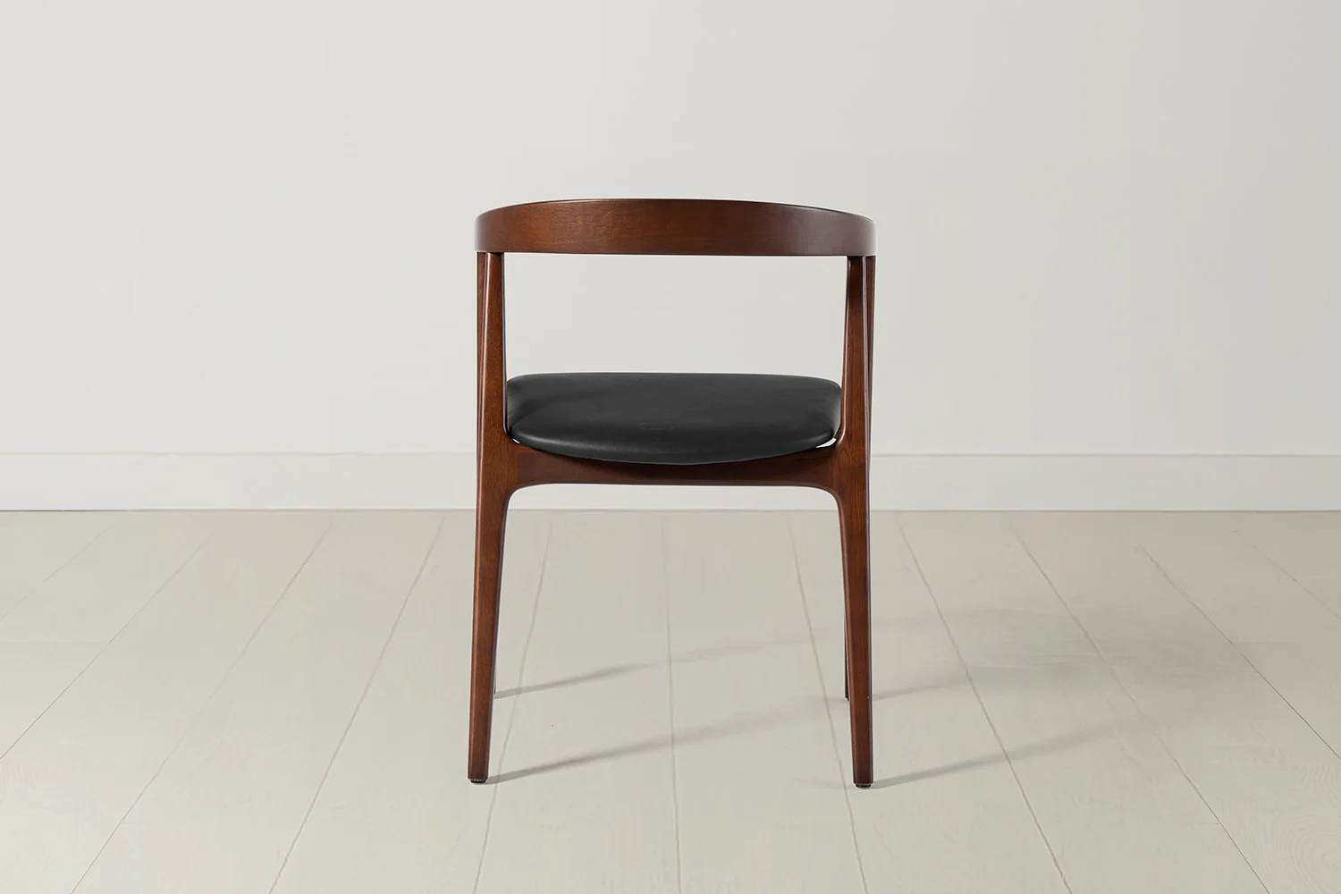 Dining Chair 01 (set of 2), Walnut / Black - Image 4