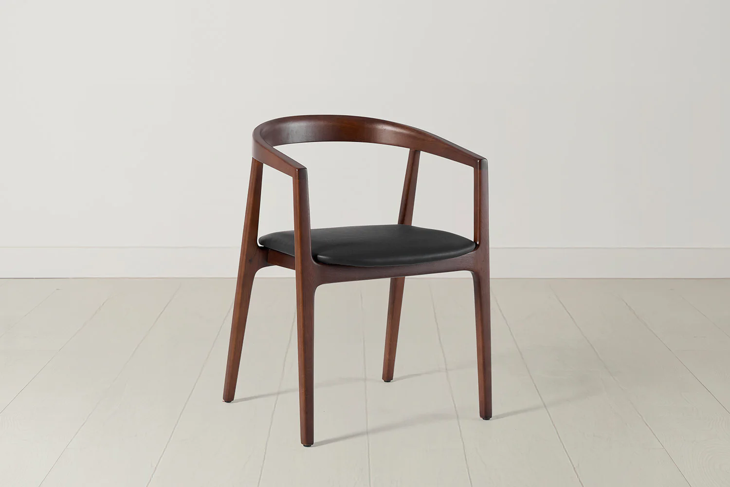 Dining Chair 01 (set of 2), Walnut / Black - Image 7