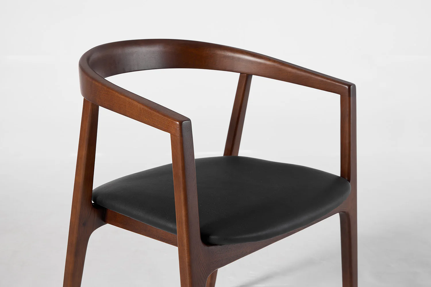 Dining Chair 01 (set of 2), Walnut / Black - Image 8