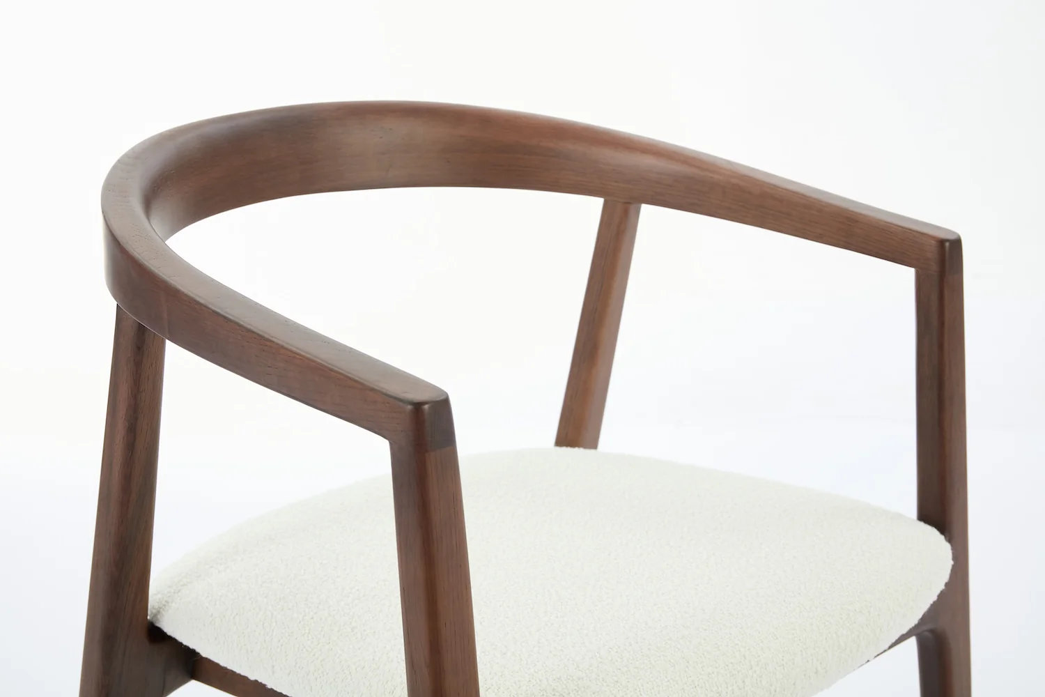Dining Chair 01 (set of 2), Walnut / Ivory - Image 8