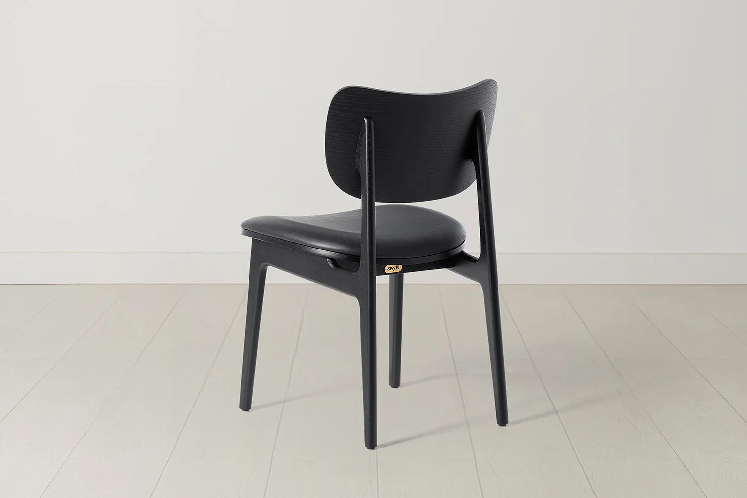 Dining Chair 02 (set of 2), Black / Black - Image 5
