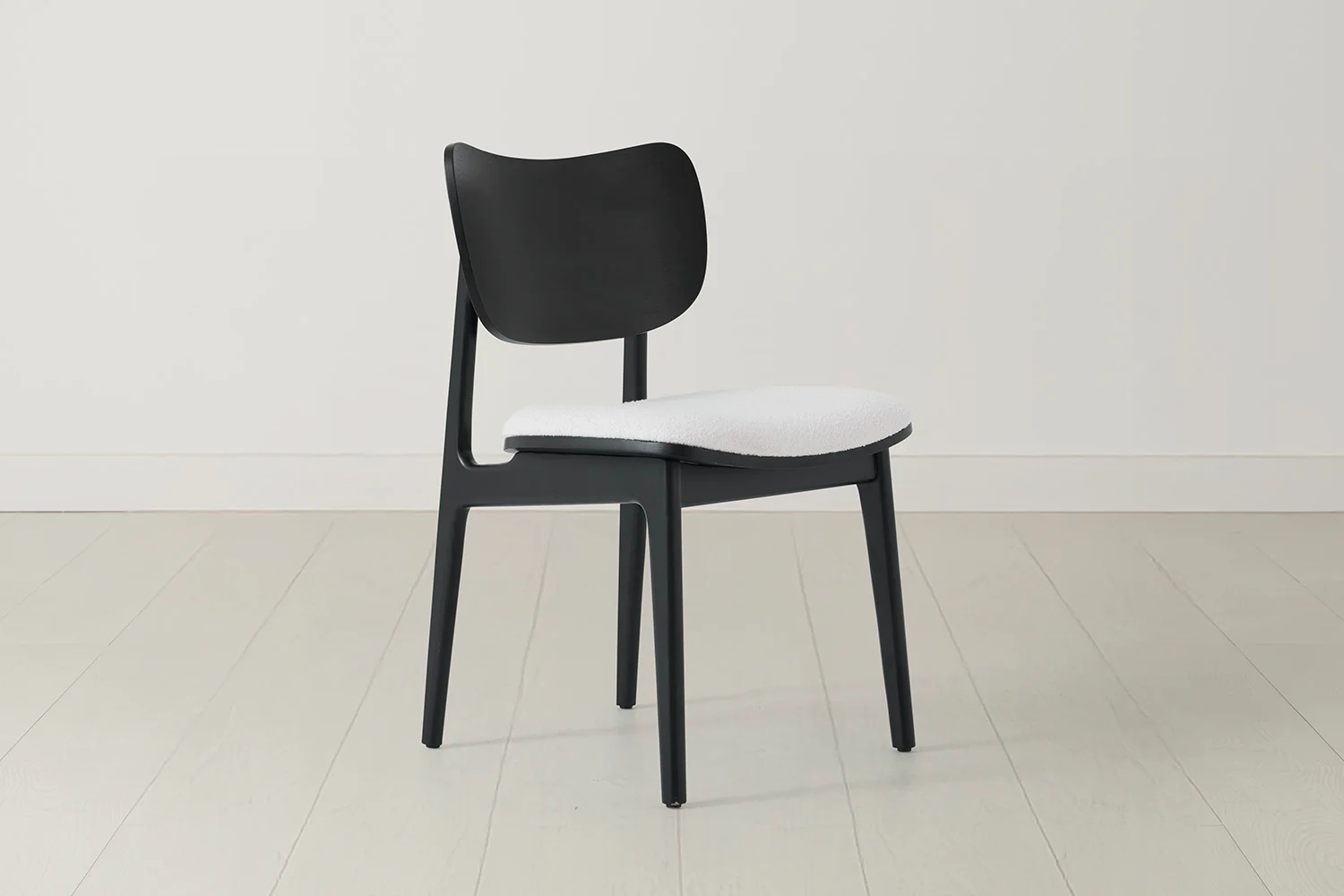 Dining Chair 02 (set of 2), Black / Ivory - Image 3