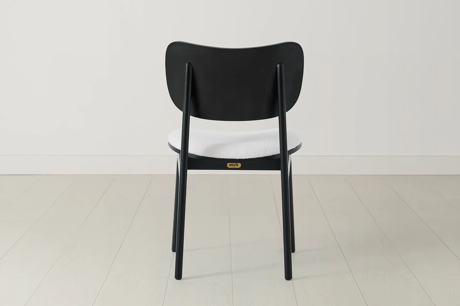 Dining Chair 02 (set of 2), Black / Ivory - Image 5