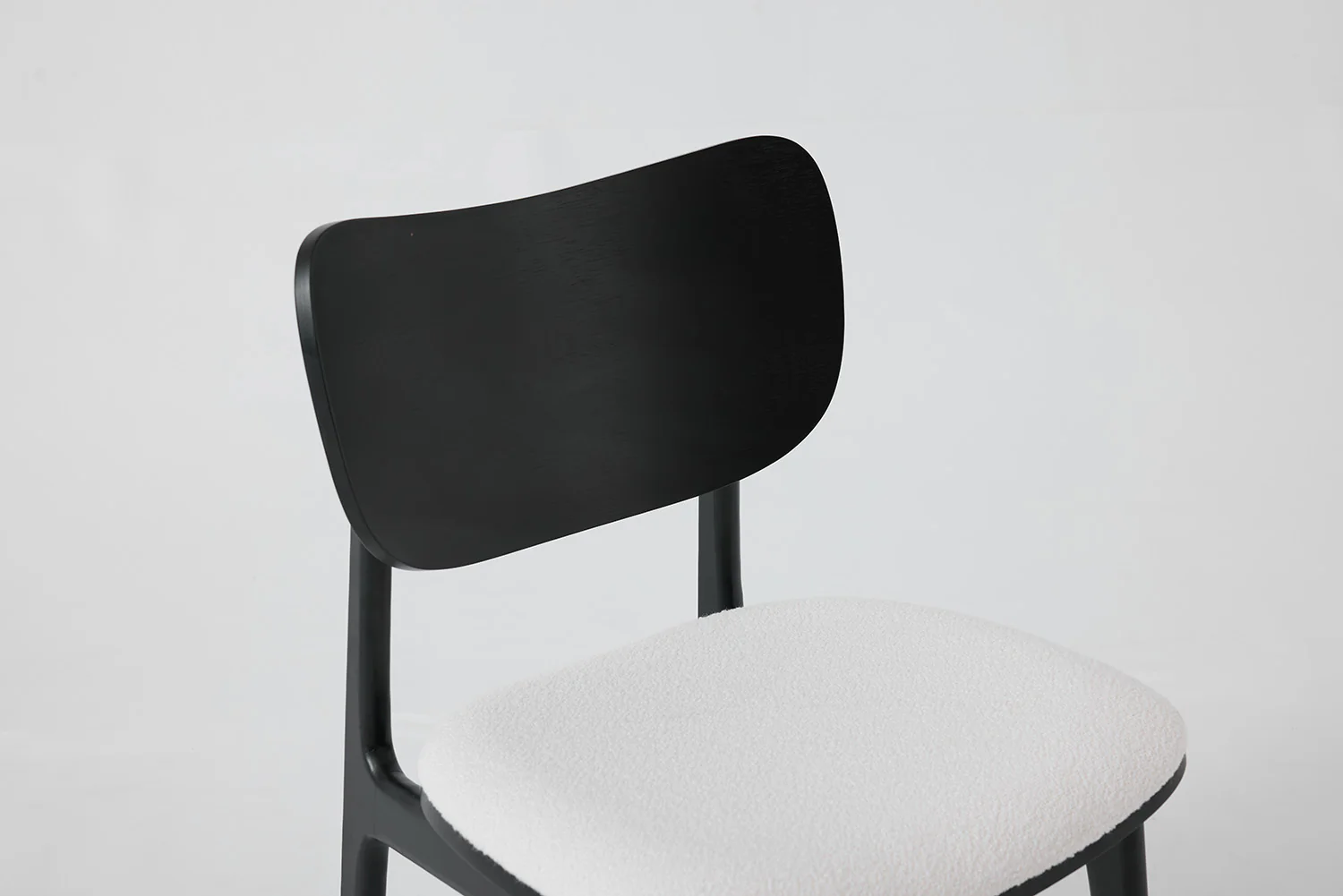 Dining Chair 02 (set of 2), Black / Ivory - Image 7