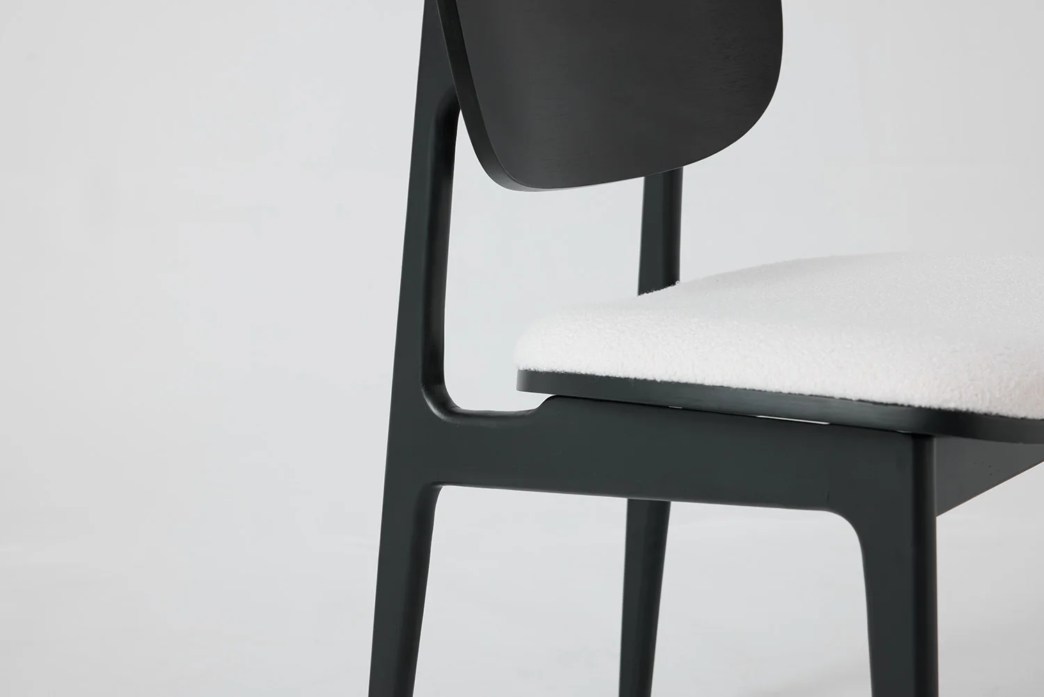 Dining Chair 02 (set of 2), Black / Ivory - Image 8