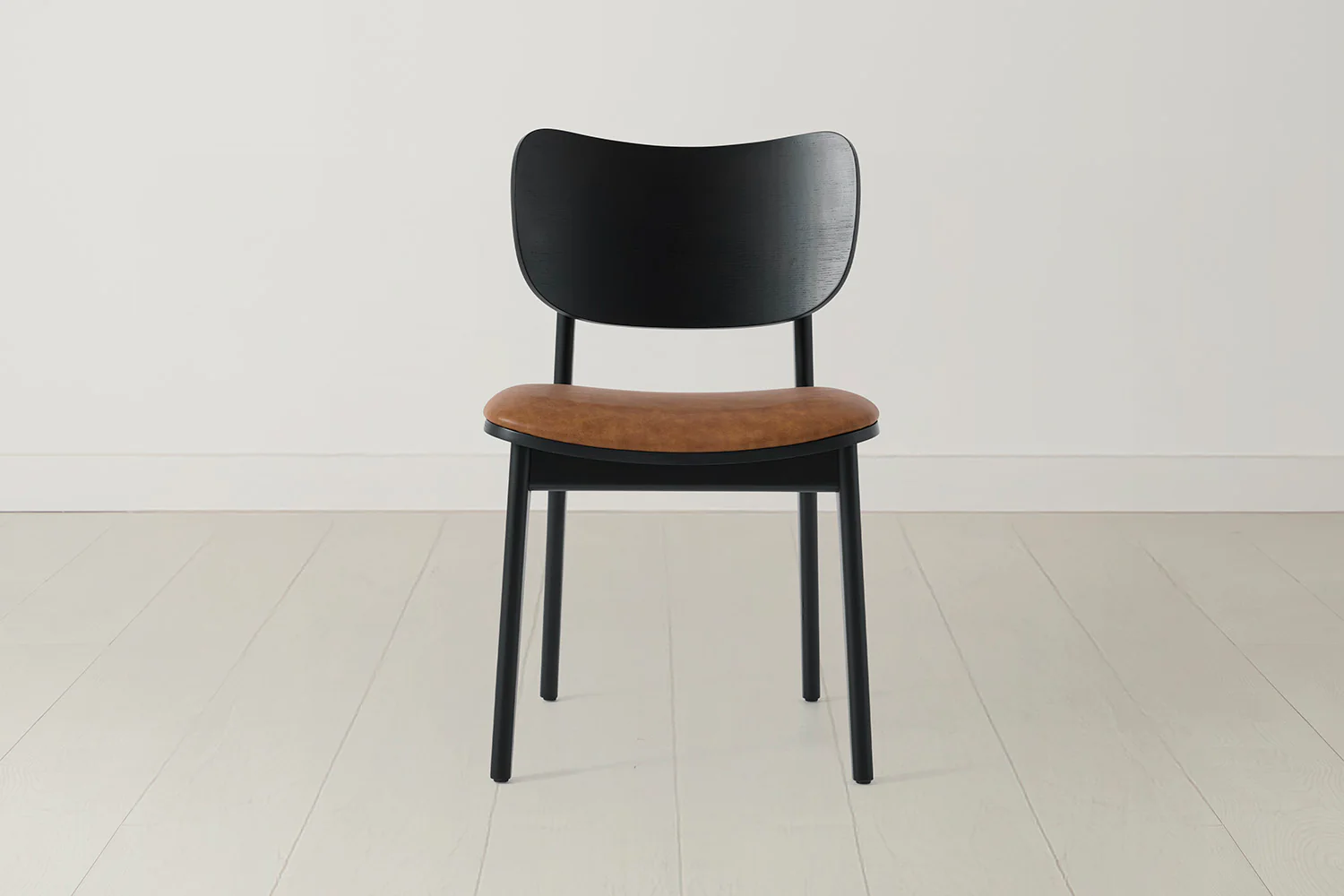 Dining Chair 02 (set of 2), Black / Maple - Image 2