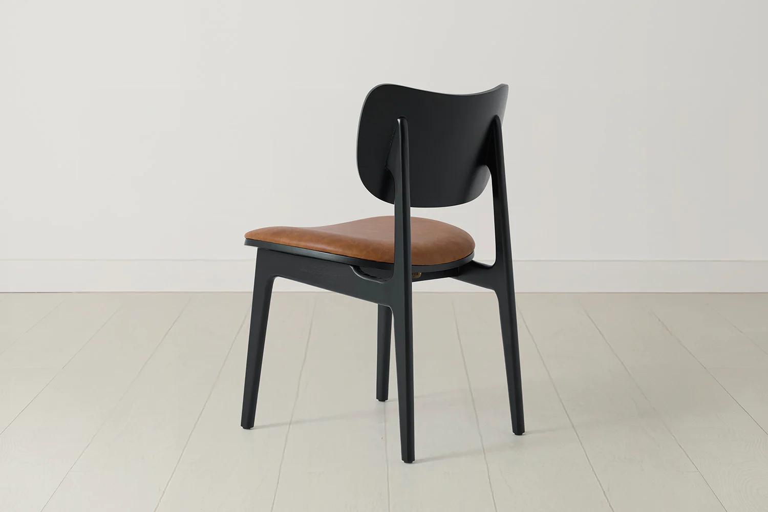 Dining Chair 02 (set of 2), Black / Maple - Image 4