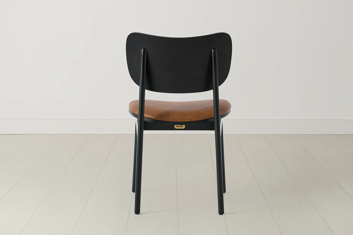Dining Chair 02 (set of 2), Black / Maple - Image 5