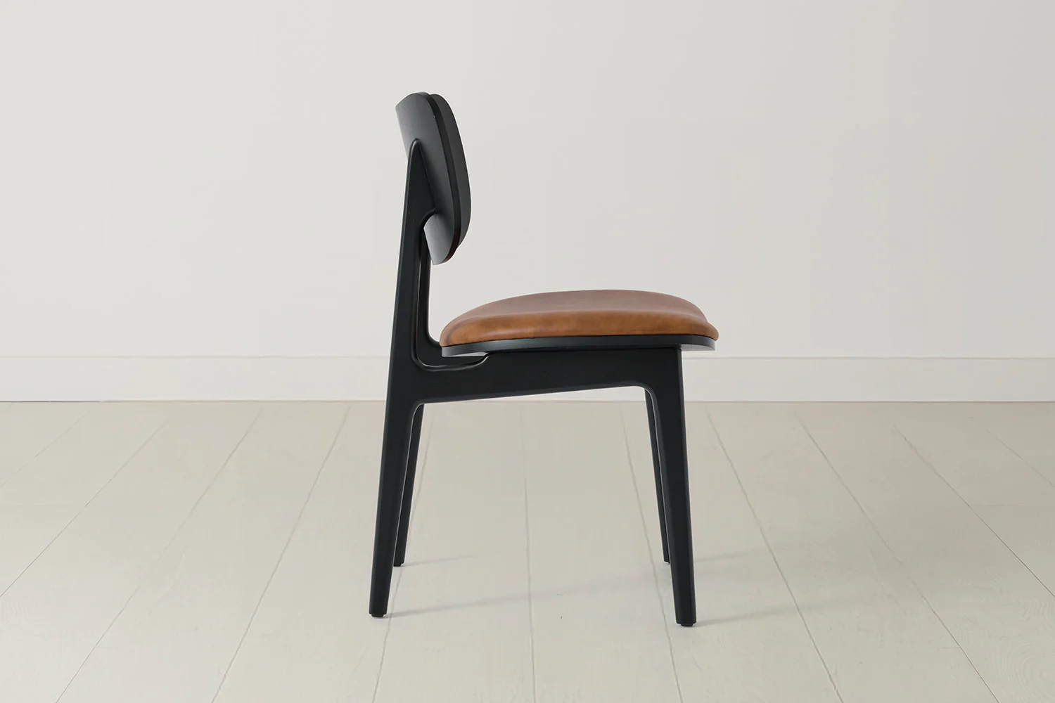 Dining Chair 02 (set of 2), Black / Maple - Image 6