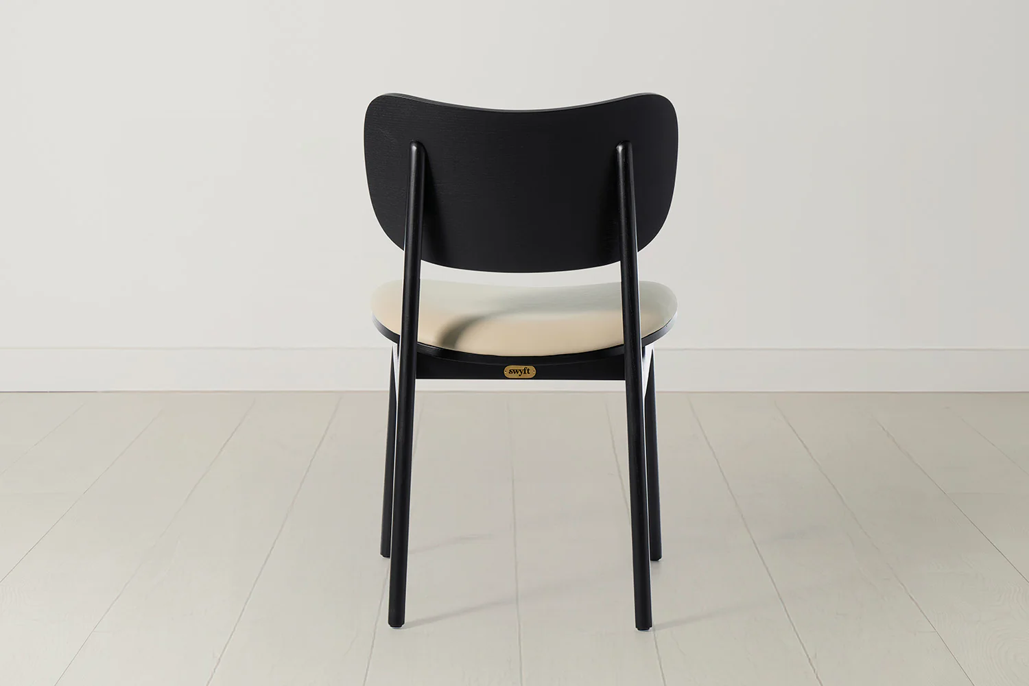Dining Chair 02 (set of 2), Black / Oyster - Image 6