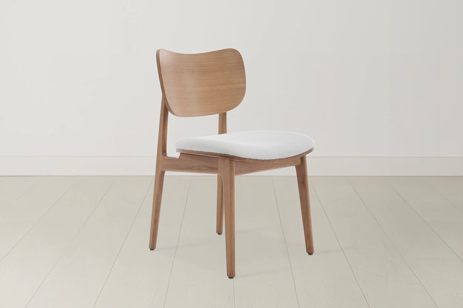 Dining Chair 02 (set of 2), Oak / Ivory - Image 4