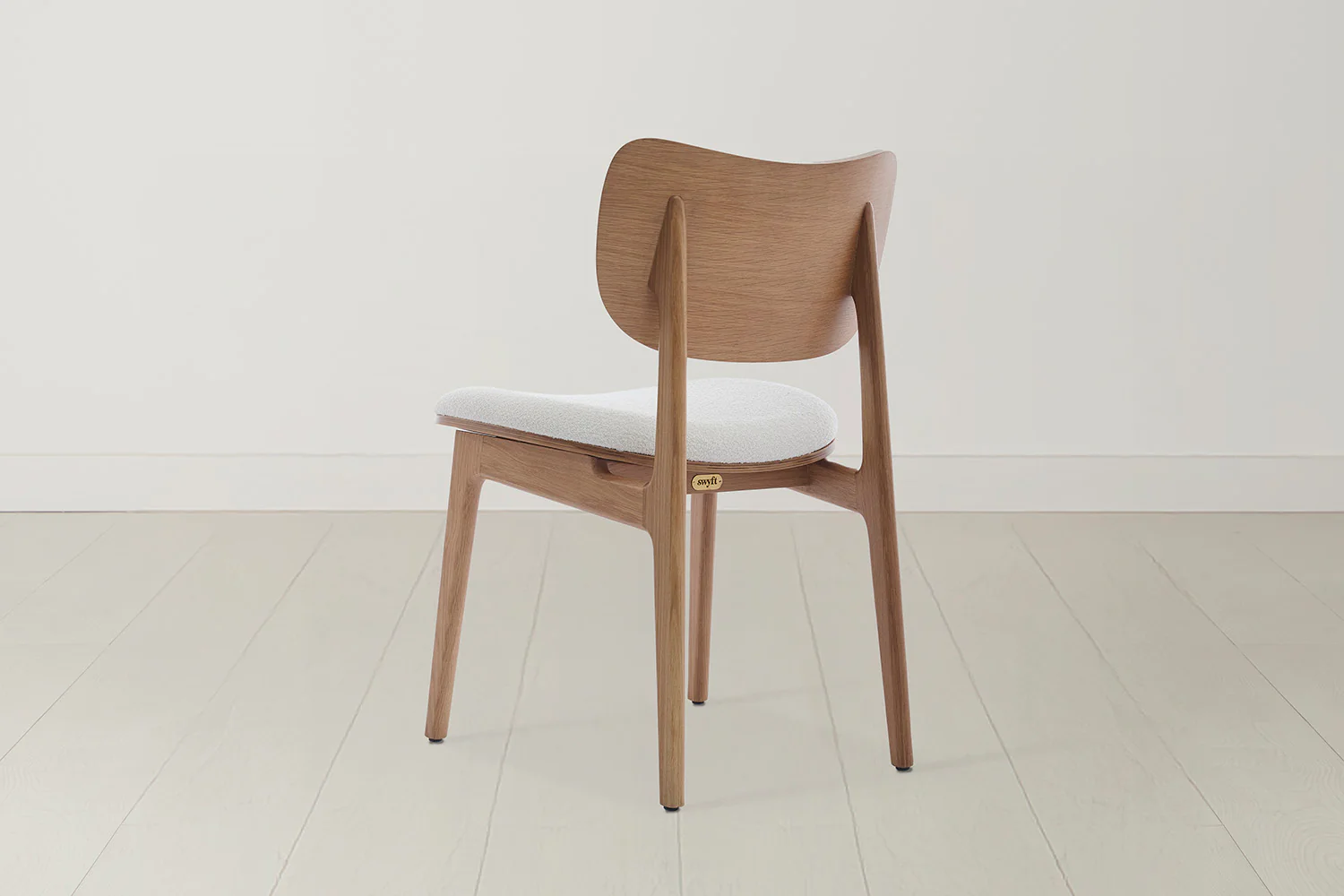 Dining Chair 02 (set of 2), Oak / Ivory - Image 5