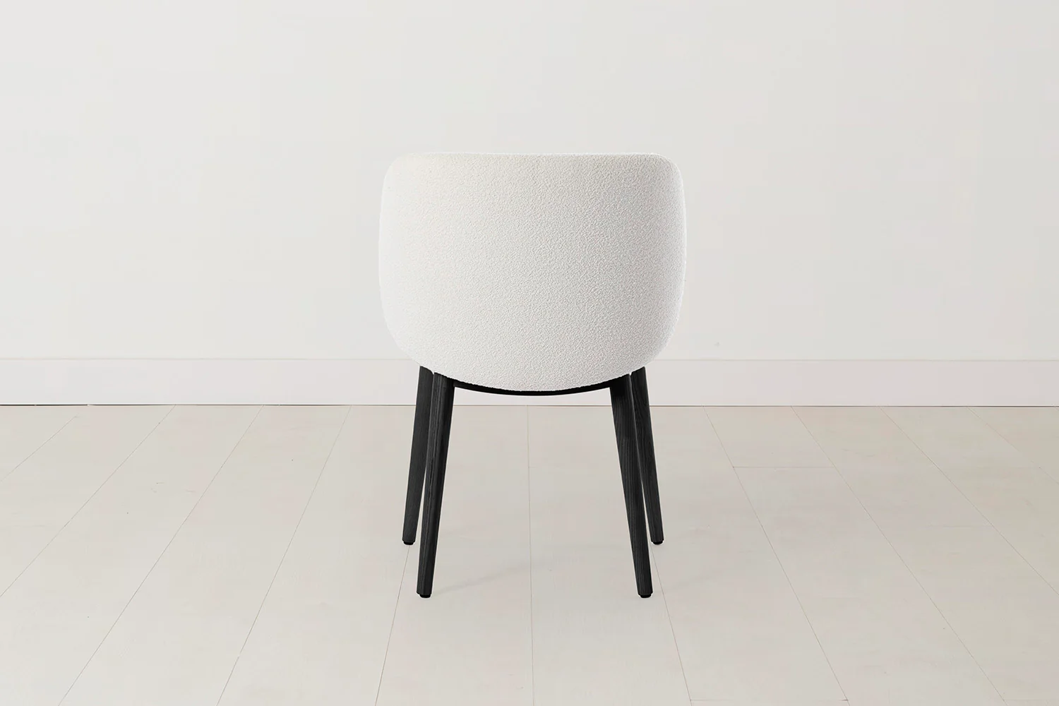 Dining Chair 04 (Set of 2), Black Legs / Ivory - Image 5