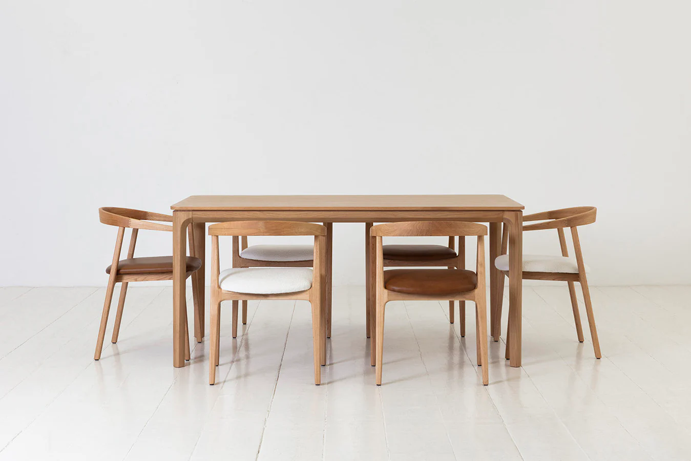 Dining Table 01 Extending Dining Table, Oak / 6-8 seater - Image 6