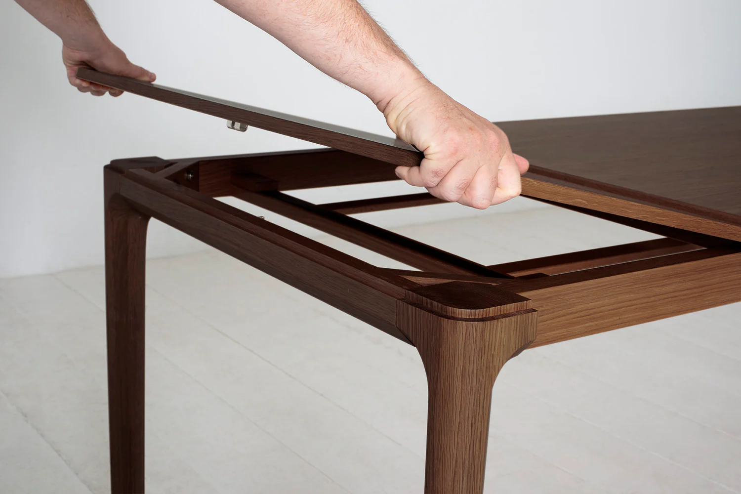 Dining Table 01 Extending Dining Table, Walnut / 6-8 seater - Image 10