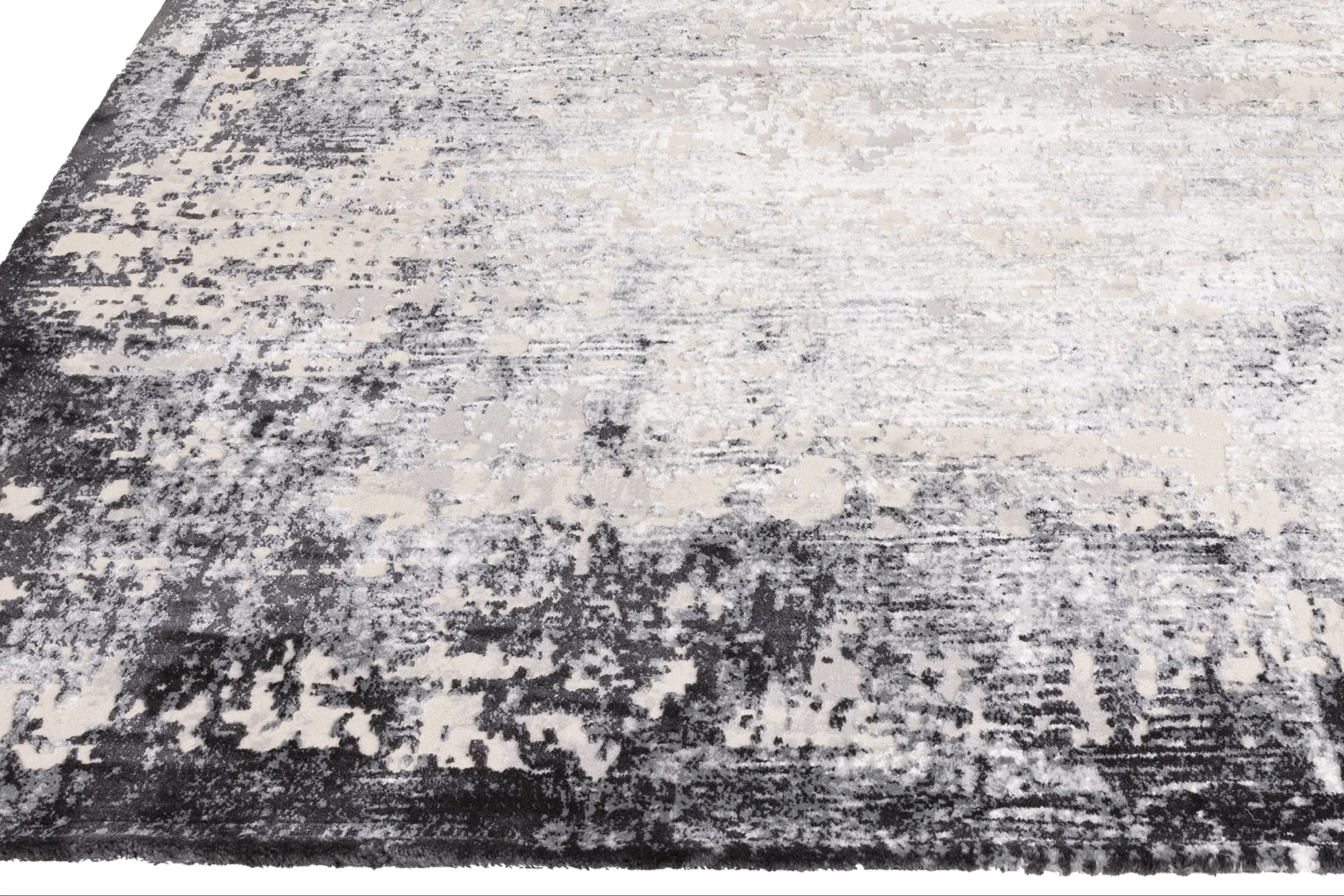 Kuza Border Grey Rug, 200x290 - Image 3