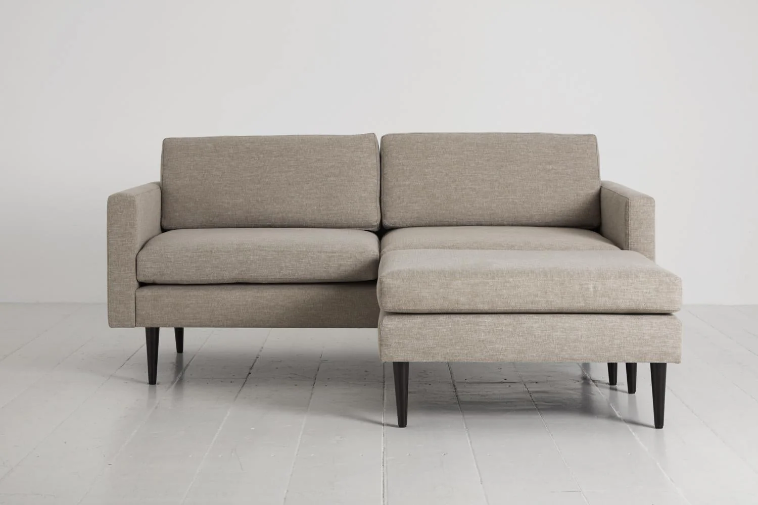 Model 01 2-Seater Sofa with Ottoman, Pumice