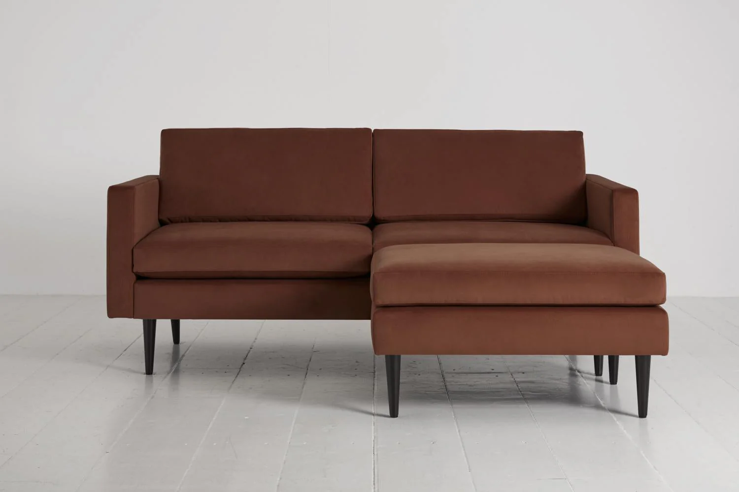 Model 01 2-Seater Sofa with Ottoman, Brick