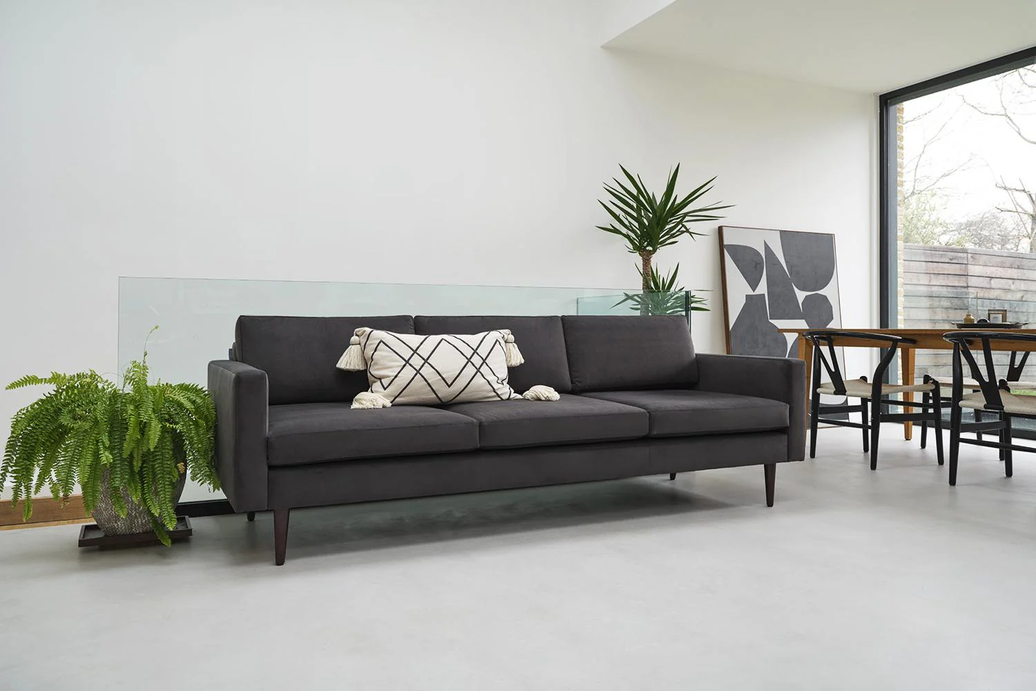 Model 01 3-Seater Sofa, Charcoal - Image 2