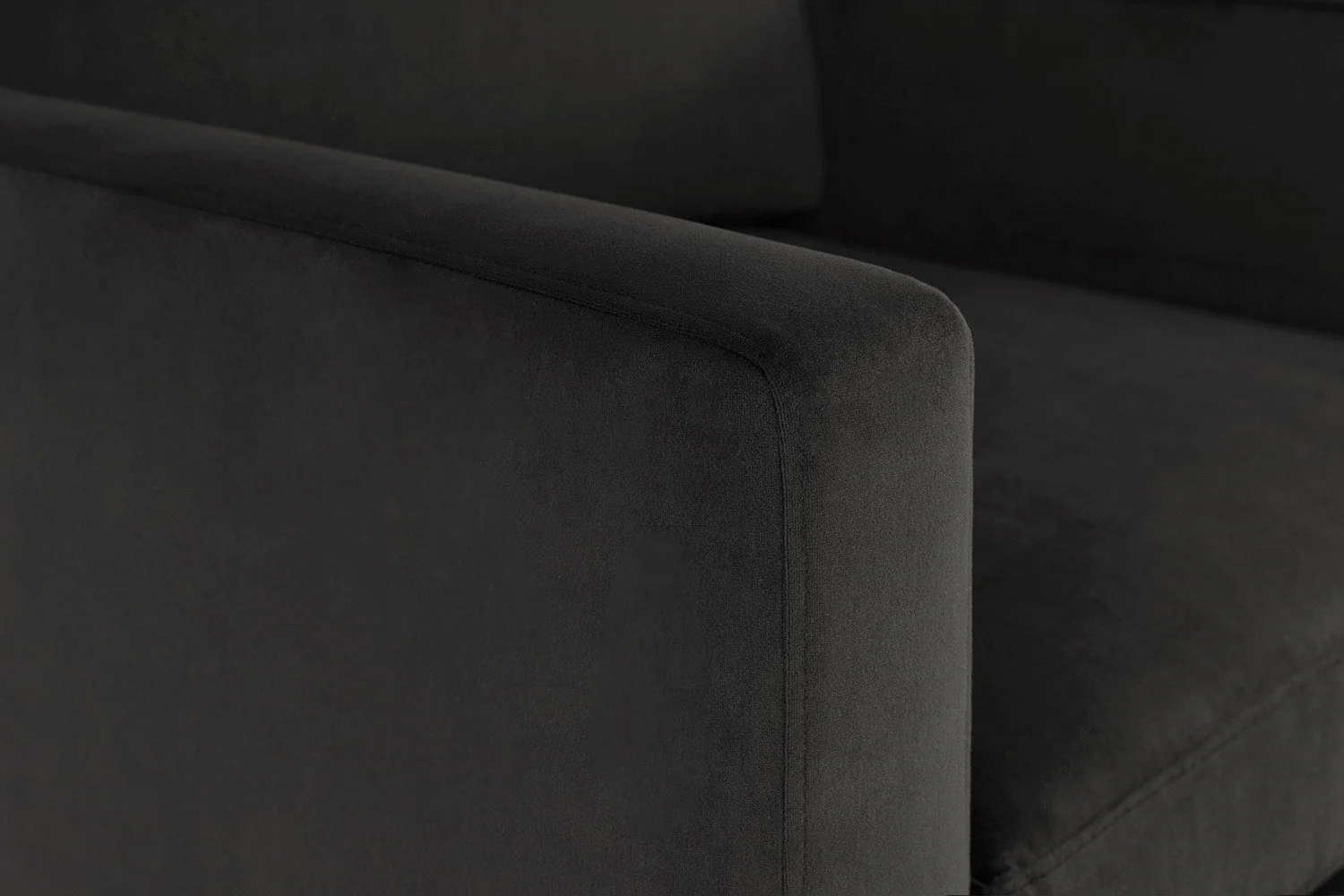 Model 01 3-Seater Sofa with Ottoman, Charcoal - Image 4
