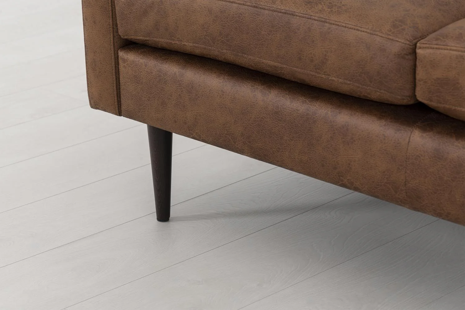 Model 01 3-Seater Sofa with Ottoman, Chestnut - Image 4