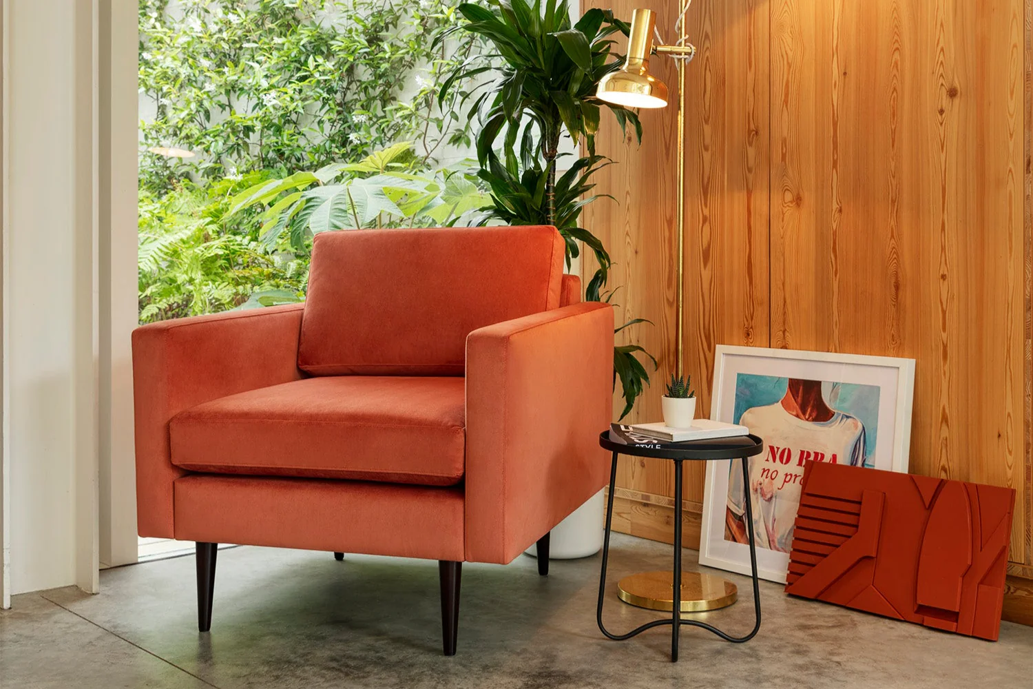 Model 01 Armchair, Brick - Image 4