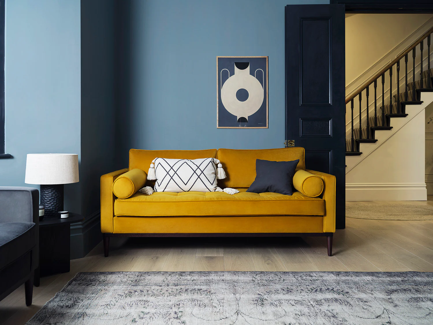 Model 02 2-Seater Sofa, Mustard - Image 2