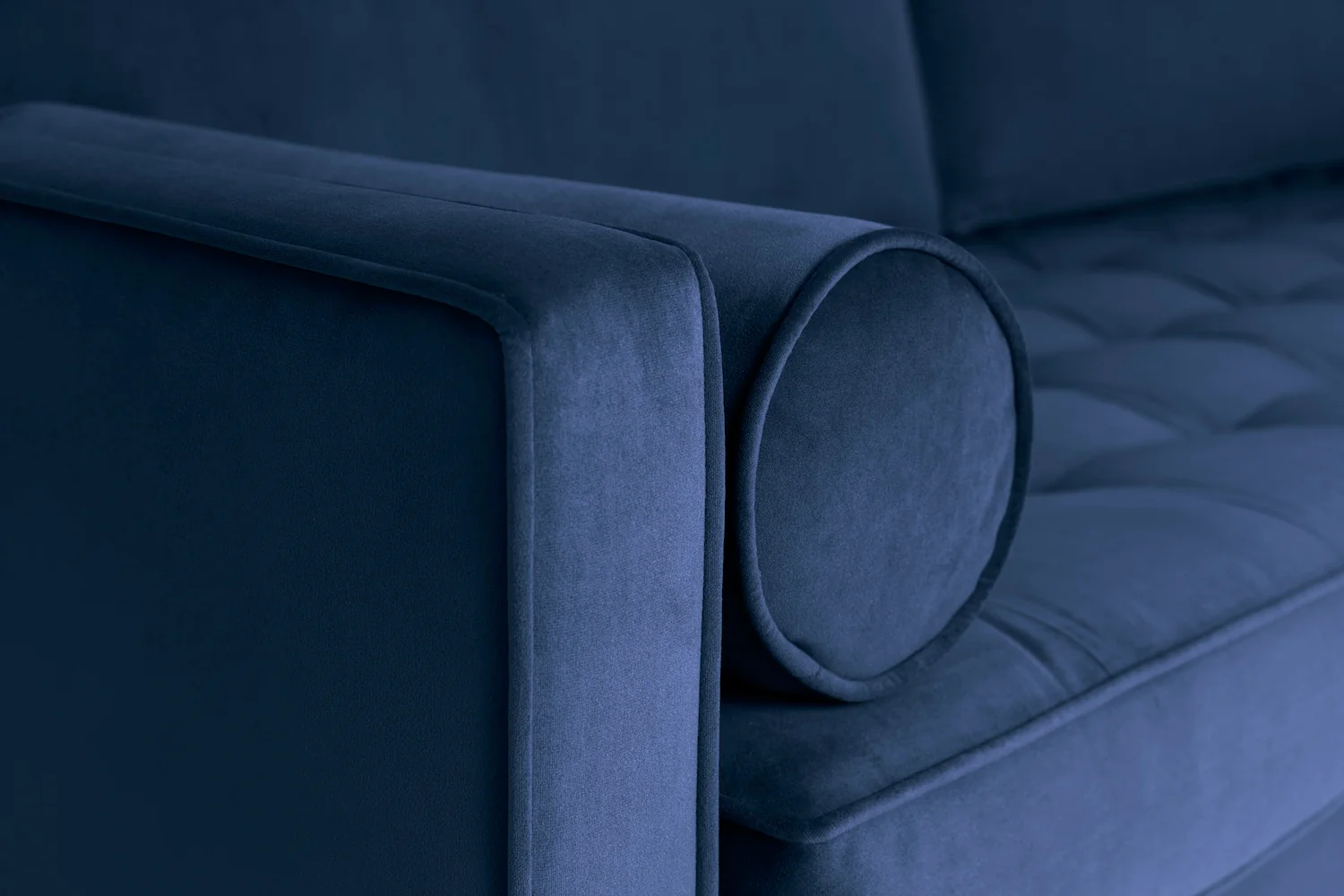 Model 02 3-Seater Sofa with Ottoman, Indigo - Image 3