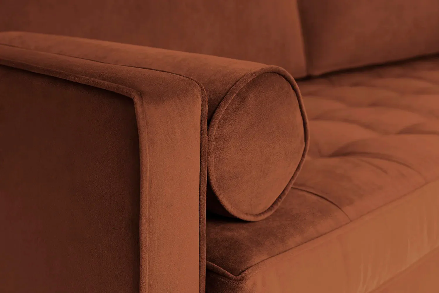 Model 02 2-Seater Sofa with Ottoman, Umber - Image 3